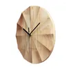 Wall Clocks Wooden Clock Modern Nordic Simple Design Style Creative Silent Art Light Luxury Home Decor For Living Room Wanduhr