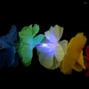 سلاسل ZZ0010 4LED مصباح مضيئة زهرة الزهرة زخرفة سلسلة هولا الرقص مع إكليل ضوء الرأس