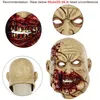 Party Masks Halloween Horror Zombie Mask Realistic Latex Scary Headdear Masquerade Cosplay Costume Adult Rops Decoration