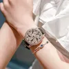 腕時計2022トップブランドウォッチレディースローズゴールド360度ローテーション女性ダイヤモンドクォーツウォッチクロックレロジオフェミニノ
