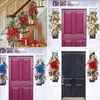 Christmas Decorations 1pc Cordless Prelit Stairway Swag Trim Lights Up Christmas Stair Decoration LED Wreath Prelit Stairway Swag Trim Garland T220919