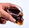 Kristallschädel-Kopf-Wodka-Wein-Schnapsglas-Trinkbecher 80 ml Skelett-Pirat-Vakuumbierglas-Becher RRB15578