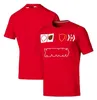 F1 Formula One T-Shirt 2023 Combinaison de course à manches courtes Sport décontracté Haut à séchage rapide