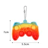 Gamepad Schlüsselbund Push Zappeln Spielzeug Hände Squeeze Zappeln Tasche Anhänger Einfache Dimple Anti-Stress-Spielzeug Blase Stress Relief Schlüssel Ring ZM920