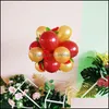 Decoração de festa 12 polegadas Red LaTex Balloon Wedding Valentines Anniversary Woor Amante Aumental Romântico Presente Surpresa Drop Deliver Dh0wm