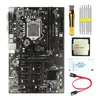 Motherboards -B250 BTC Mining Motherboard With G3900 CPU Thermal Grease Screwdriver SATA Cable 12 PCIE Slot LGA1151 DDR4 RAM SATA3.0