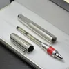 تعزيز الفضة / الأسود المغناطيسي قلم حبر مكتب إداري القرطاسية الأزياء M المنقار قلم حبر جاف لهدية الأعمال