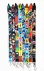 Mobiele telefoonbanden charms hot 10 stcs mijn helden academie Japan anime cartoon lanyard id badge houder sleutels mobiele nek -ID houders voor autosleutelkaart 2022 Nieuwe sieraden #