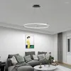 Lustres Sala de Jantar Lustre Quarto Lâmpada Living 2023 Lâmpadas Moderno Minimalista Led Personalidade Design Redondo