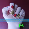 Maschere per feste Servizio di unghie personalizzate di lusso per la pelle Guanti Zentai con nail art finte