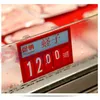 Retail Supplies POP Promotion Price Sign Display Posted Label Card Plastic Holder Frame Hang Hooks Replaceable Supermarket 10sets