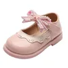 Turnschuhe Mode Süße Baby Mädchen Schuhe Patent Leder Bowtie Perle Kinder Flache Kinder Kleinkind G800 220920