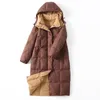 Dames down parkas winter jas jassen vrouwen lange casual warme puffer gewatteerde capuchon parka vrouwelijke bovenkleding kleding 220919