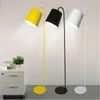 Golvlampor Moderna H160cm Gul/Vit/Black Colin Lights 110V/240V E27 LED -sovrum Bedside Foyer Study Yellow Stand Lamp