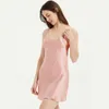 Women's Sleepwear Sleeping Dress Real Silk Full Slips Nighties For Women Long Camisole Chemise Bridesmaid Mini V-Neck