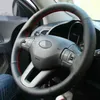 Volante ricamato a mano Coprivolante in ecopelle nera per Kia Sportage 3 20112014 Kia ceed 2010 J220808