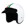 Capacetes de motocicleta capacete de capacete vintage Face Aberta /4 Half Casco Moto Capacete Motoqueiro 2022 Pilot Men Women