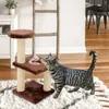 Cat Meubles Scratters Pet Toy chaton Tour d'escalade Multilleuse Sisal Scratching Wood Post Saumping Cadre 220920