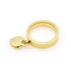 Storlek 6 till 10 m￤n Kvinnor stor kvalitet dubbelhj￤rta Shapped Ring Silver Rose Gold Party Gift Jewellry299p