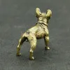 Solid mosiężne francuski pies buldog mini posąg dekoracja domów zwierząt edc figurki fabryczne bezpośrednio S DZ93274H