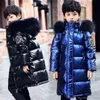 Down Coat -30 Russian Winter Coats For Girls Thick Clothes Snowsuit Jacket Waterproof Outdoor Hooded Coat Teen Boys Kid Parka Jackor 220919