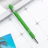 Metal ball Capacitive Screen Touch Stylus Luxury pen New design rubber-plastic sprayed Pencil laser engraving Pens for wedding gifts