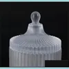 Moldes Diy Crystal Epoxy Resin Mod Round Stripe Storage Mold Sile para 20211230 T2 Drop Deliver