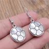 Retro Simple Handmade Jewelry Ear Cuff Football Jewelry Drop Earrings For Women Stud