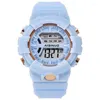 Нарученные часы Candy Color Silicone Men Men Women Head Watch для пары студентов Cool Fashion Casual's Accessories Fring