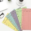 Presentförpackning 12 st 6-håls budget kuvert kontantfärger Sheet Tracker System för att spåra pengarbesparande