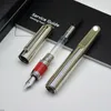 promotion Silver / Black Magnetic Fountain pen administrative office stationery fashion M nib Writing ball pen for business gift