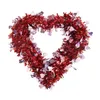 Guirlande décorative en forme de fleurs pour la saint-valentin, pendentif en forme de cœur pour fête d'amour, décoration murale suspendue pour la maison