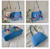 Canvas Bag Luxury Desiginer Bags Print Graffiti Handbag Mini Square Bag Fashion Large Capacity Shoulder Handbags Casual Wallet Female Messenger Wallets Color 2