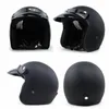 Motorcykelhjälmar Hjälm Jet Vintage Open Face /4 Half Casco Moto Capacete Motoqueiro 2022 Pilot Men Women