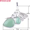 Natural Sexy Angel Healing Crystal Pendant Lapis Water Drop Stone Tigers Eye Women Jewelry Necklace Accessories BO925