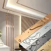 Wall Stickers 1 Roll Gold Sticker Stainless Steel Flat Decorative Lines Ceiling Edge Strip Mirror Living Room Decoration 220919