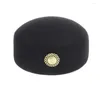 Party Supplies High Quality Beret Hat Women Woolen Drum Team Cap Air Hostess Accessories Festival Honour Guard Modern Dance