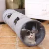 Cat Furniture Scratchers Toy Foldable Crossing Tunnel long Nest Bed Training Educational Pet Suede Breathable Funny Kitten Play Tube 220920
