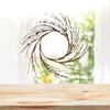 Decorative Flowers Wall Hanging The Candle Ring Garland Wreath Christmas Simulation Berries Wall-mounted Artificial Flower Glue Door Hanger