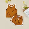 Clothing Sets Infant Baby Boys Summer Casual Outfits Cute Cartoon Deer Print Sleeveless Tank Tops Elastic Shorts 2PCS Toddler Clothes Set