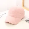 Autumn Winter Baseballs Cap Women Artificial Lamb Wool Hats Version Tide Warm Cap Plush Baseball Caps Spring De777