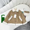 Baby Designer Clothes Down Coat Fashion Children's Winter New Fur One Chain Long Sleeve Boys And Girls Rabbit Hair Velvet Jacket Overcoat Kids Clothing