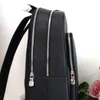 9A дизайнерский рюкзак стиль черный крест -печать Taiga Cowhide Подлинные кожаные сумки с ручкой