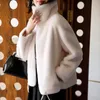 여자 자켓 Benle Fleece Jacket Spring Winter 대형 까마귀 여성 지퍼 업 스웨트 셔츠 솔리드 가짜 모피 코트 따뜻한 옷 220919