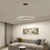 Lustres Sala de Jantar Lustre Quarto Lâmpada Living 2023 Lâmpadas Moderno Minimalista Led Personalidade Design Redondo