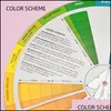 Permanent Makeup Inks Professional Paper Card Design Color Mixing Wheel Ink Chart Guidance Round Central Circle Rotat T TopScissors DHV8E