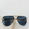 Gold Metall/Graue Linse Ash Pilot Sonnenbrille Randloses Gestell Sonnenbrille Gafas de sol Sommer Herren Brille Shades Occhiali da sole UV Brillen