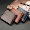 Luxur Designer Men's Short Compact Multiple Wallet Mono Gram Canvers Kvitton Varumärke Bifold Wallet