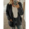 Vestes pour femmes automne hiver femmes manteau de laine chaud bouton doux veste en fourrure poche en peluche décontracté Teddy 220919