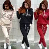 Frauen Zweiteilige Hosen Lässige Trainingsanzug Frauen Anzug Weibliche Hoodies und Set Outfits Kleidung Herbst Winter Sport Sweatshirts 220919